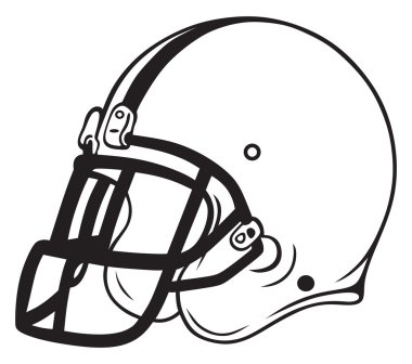Helmet football clipart
