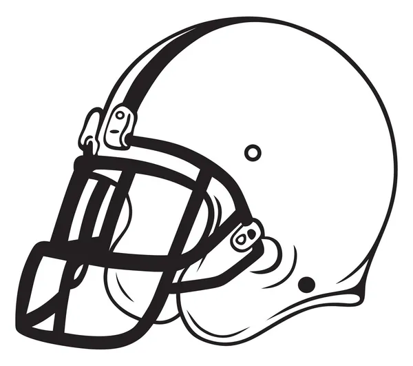 Футбол на шлеме — стоковый вектор