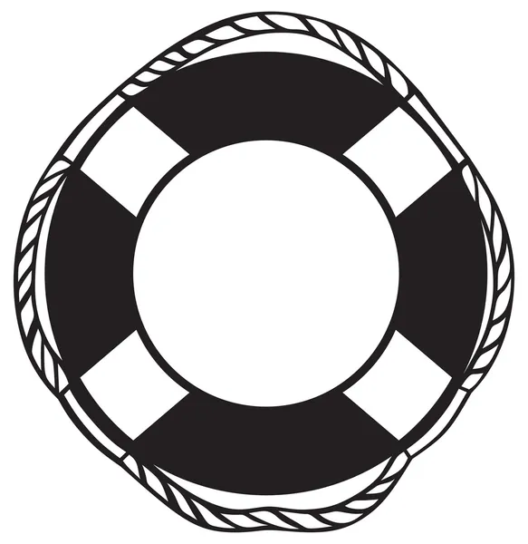 Rettungsring als Symbol — Stockvektor