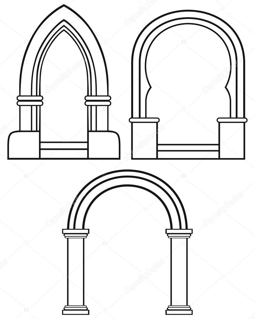 Рисунок свод камней. Арки для рисования. Арка рисунок. Арка трафарет. Арка эскиз.