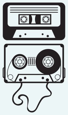 Audio cassette tape clipart