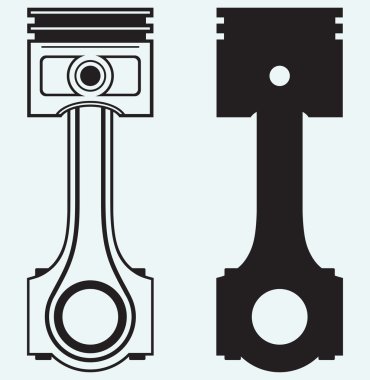 Tek motor piston