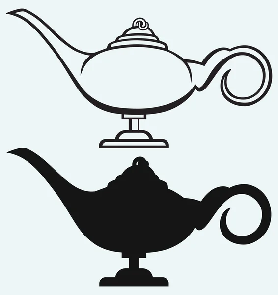 Lampe Aladdin — Image vectorielle