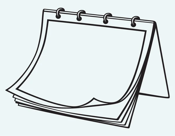 Illusztráció notebook — Stock Vector