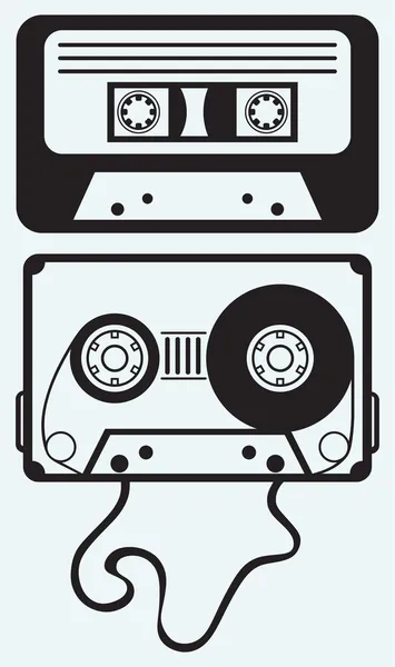 Audio cassette tape — Stock Vector