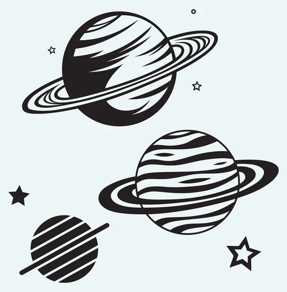 Planeta Saturno — Vector de stock