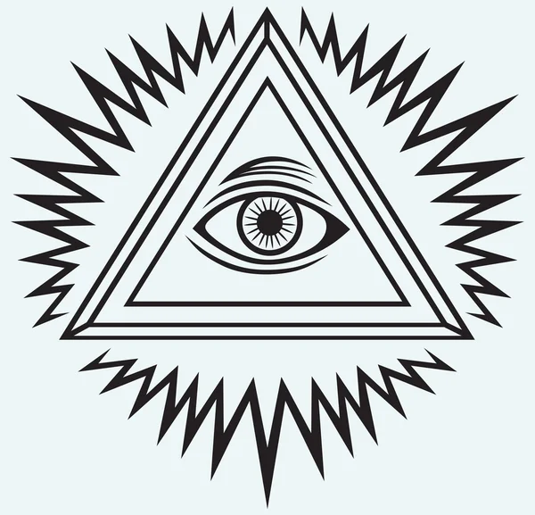 All seeing eye — Stock Vector