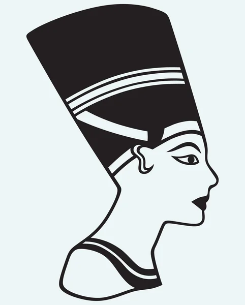 Silhueta Nefertiti — Vetor de Stock