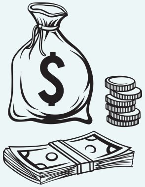 yığın dolarlık banknotlar, paran ve para