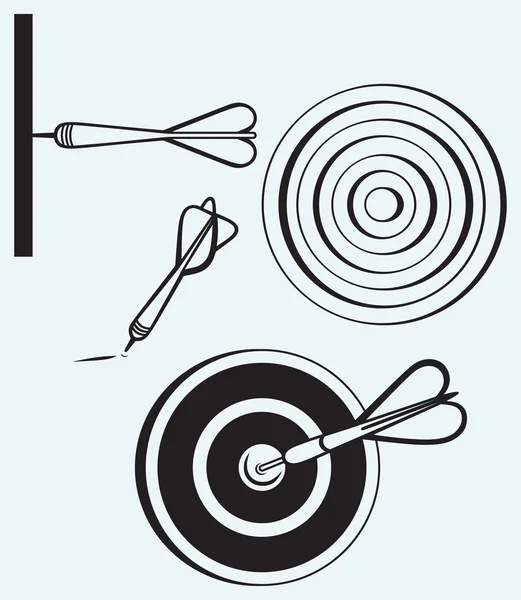 Dart on target — Stock Vector