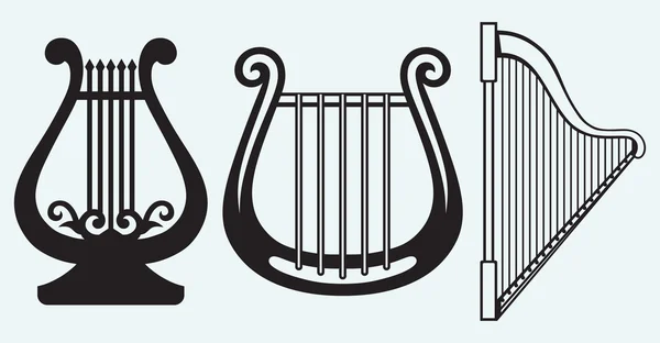 Illustration of lyre — Stock Vector