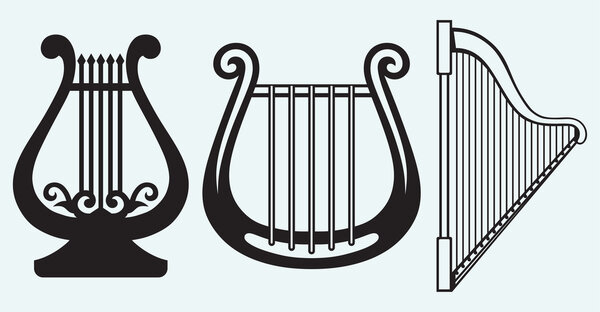 Illustration of lyre