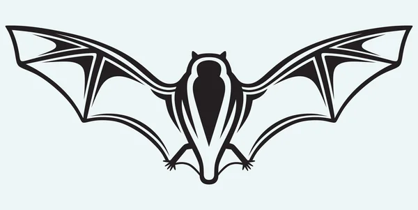 Silueta netopýra — Stockový vektor