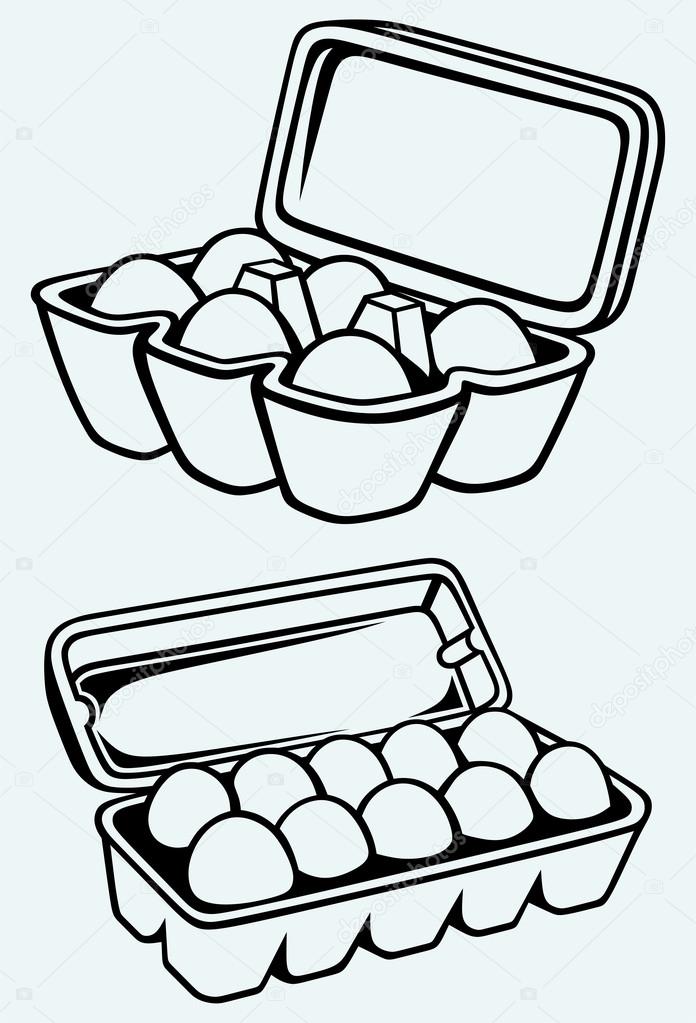 Eggs carton icon imágenes de stock de arte vectorial | Depositphotos