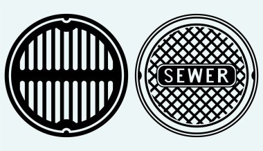 Sewer manhole clipart