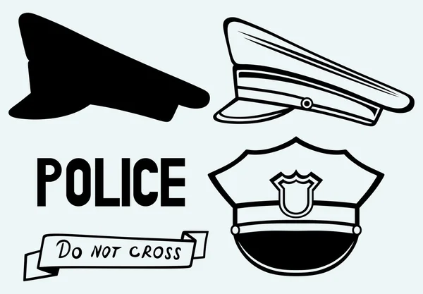 Casquette de police — Image vectorielle