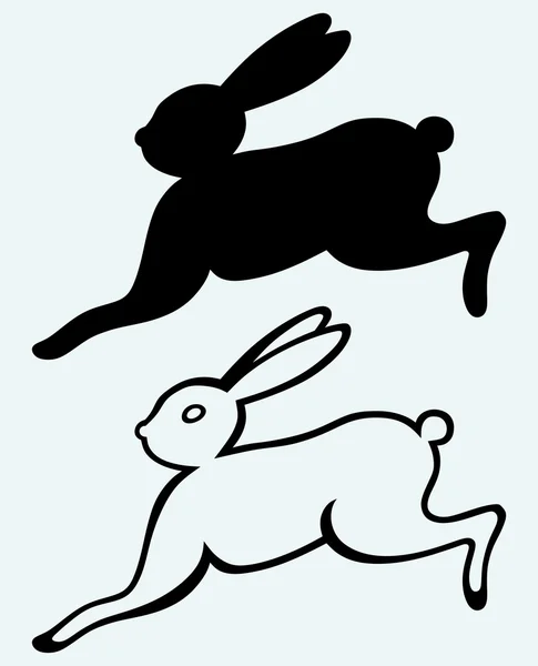 Running hare — Stock Vector