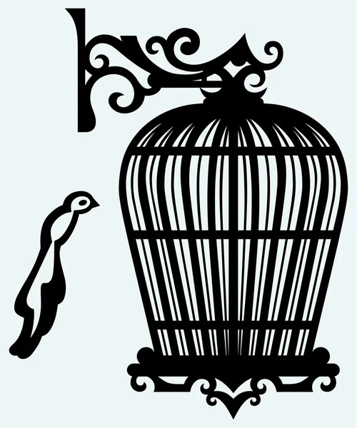 Vintage bird cages — Stock Vector