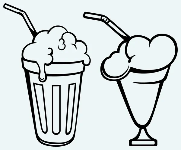 Batido de leche — Vector de stock