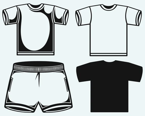 Maillots de bain et t-shirt — Image vectorielle