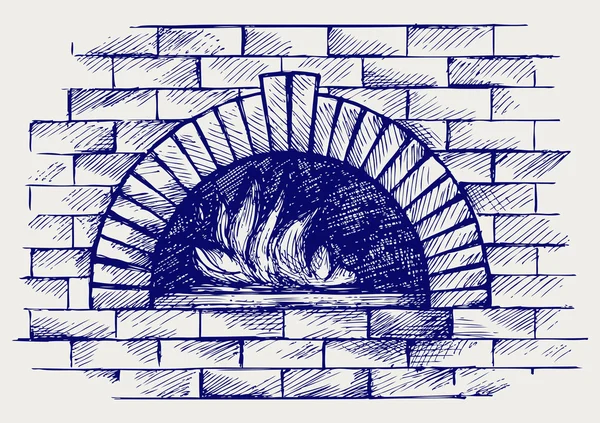 烤箱烹饪 — 图库矢量图片