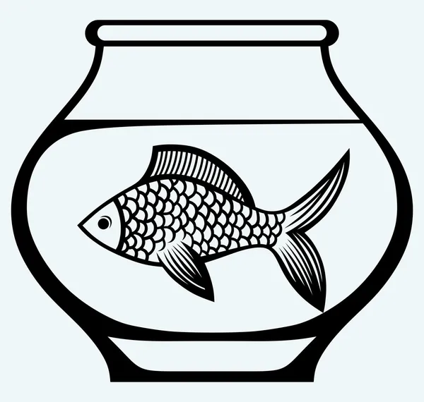 Fish in aquarium — Stock Vector