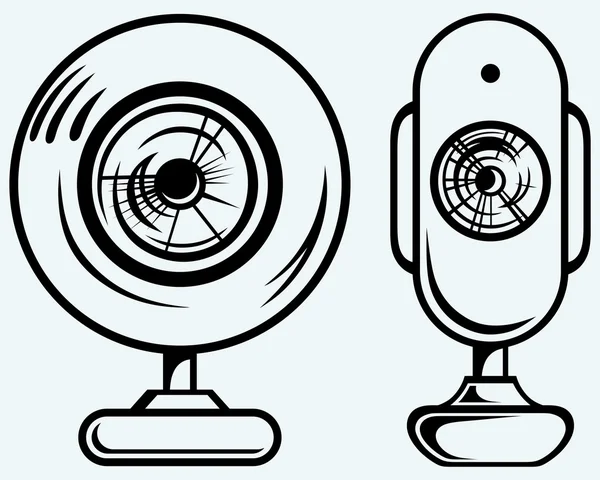 웹캠 설정된 — 스톡 벡터