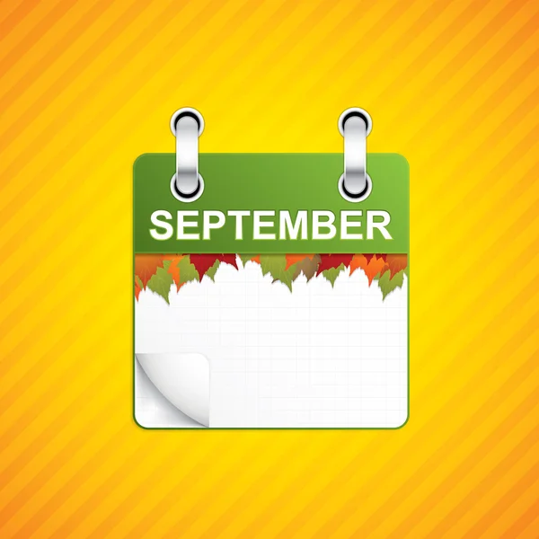Jesień kalendarz — Wektor stockowy