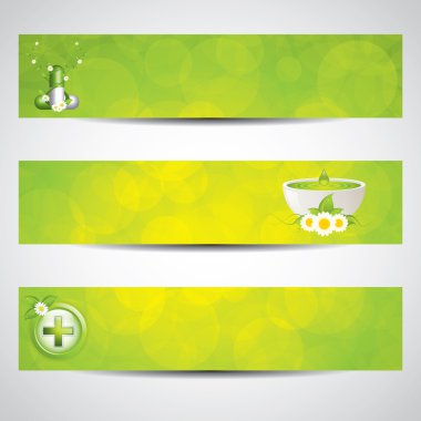 Health-care banners clipart