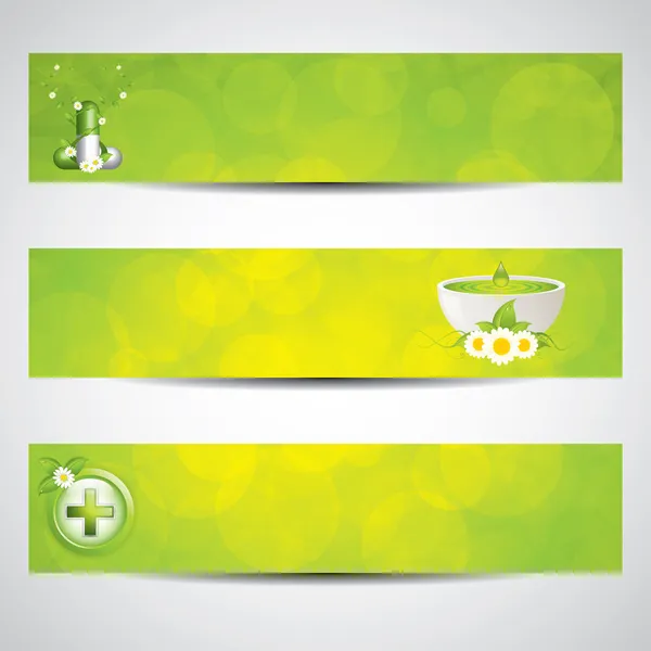 Health-care banners — Stock Vector