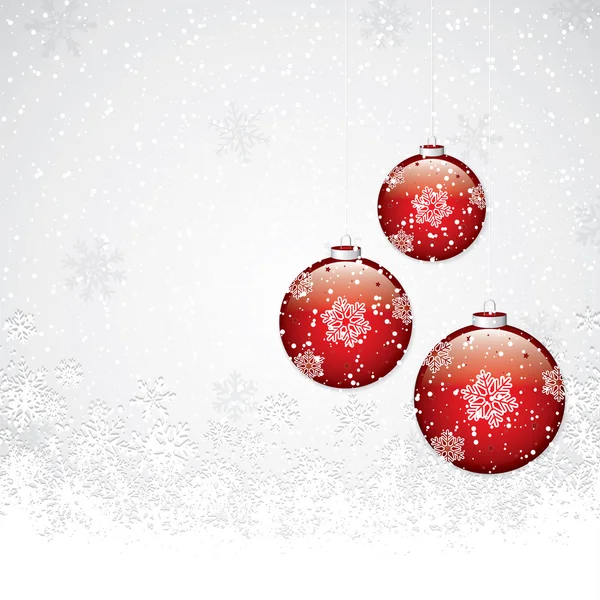 Fond de Noël avec boules — Image vectorielle