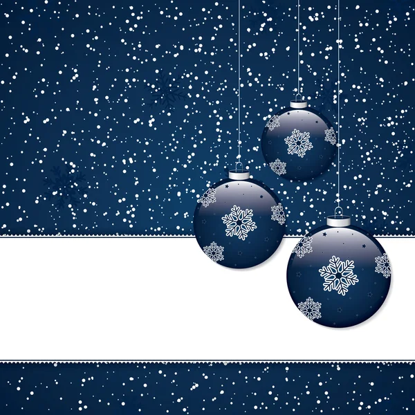 Blauwe kerstachtergrond — Stockvector