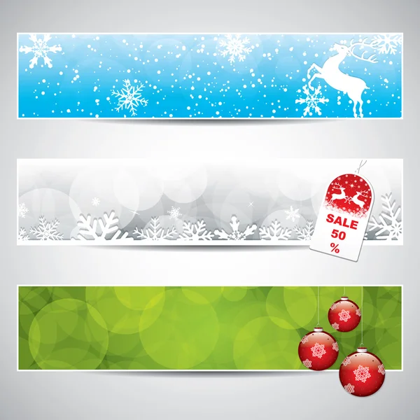 Weihnachtsbanner — Stockvektor