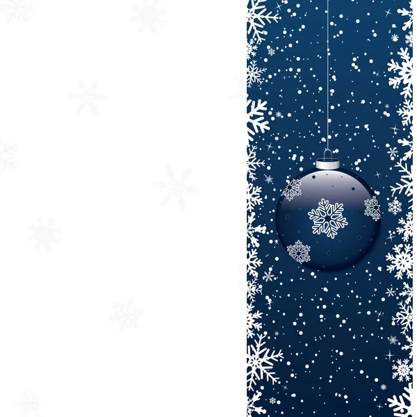 Blauwe kerstachtergrond — Stockvector