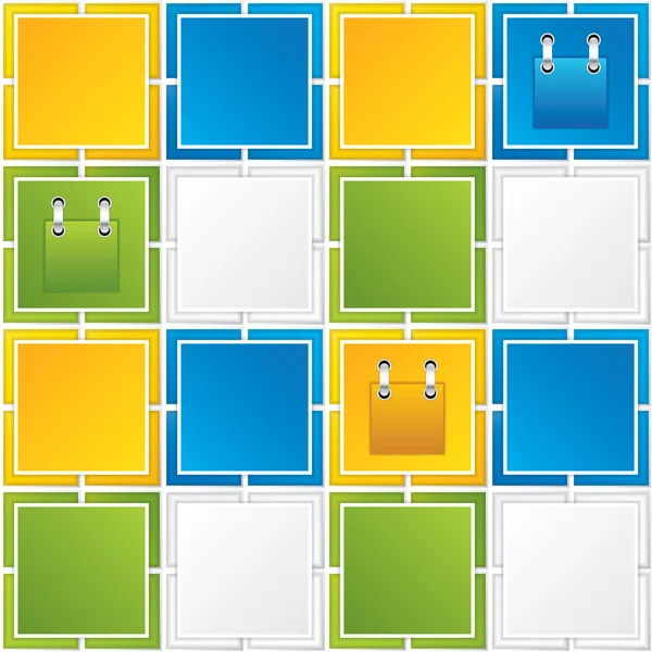 Colorful Square blank background — Stock Vector