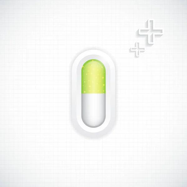 Πράσινο εναλλακτικό φάρμακο έννοια — Διανυσματικό Αρχείο