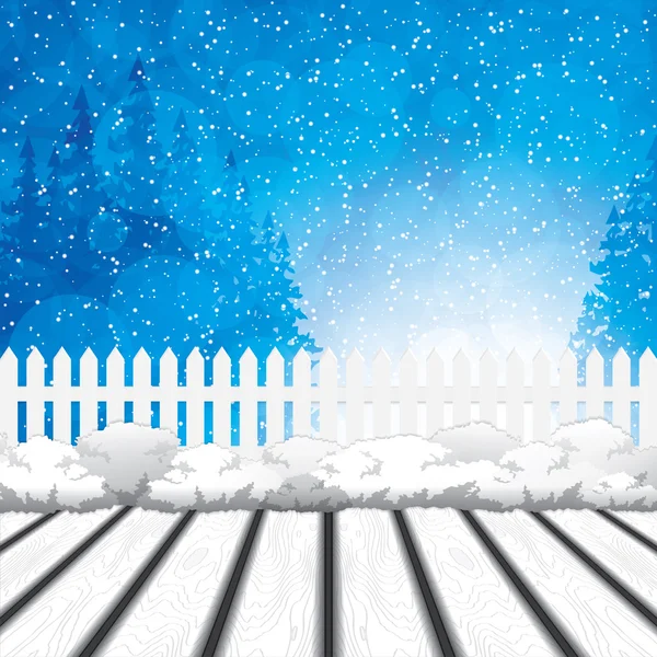 Winter scene — Stock Vector