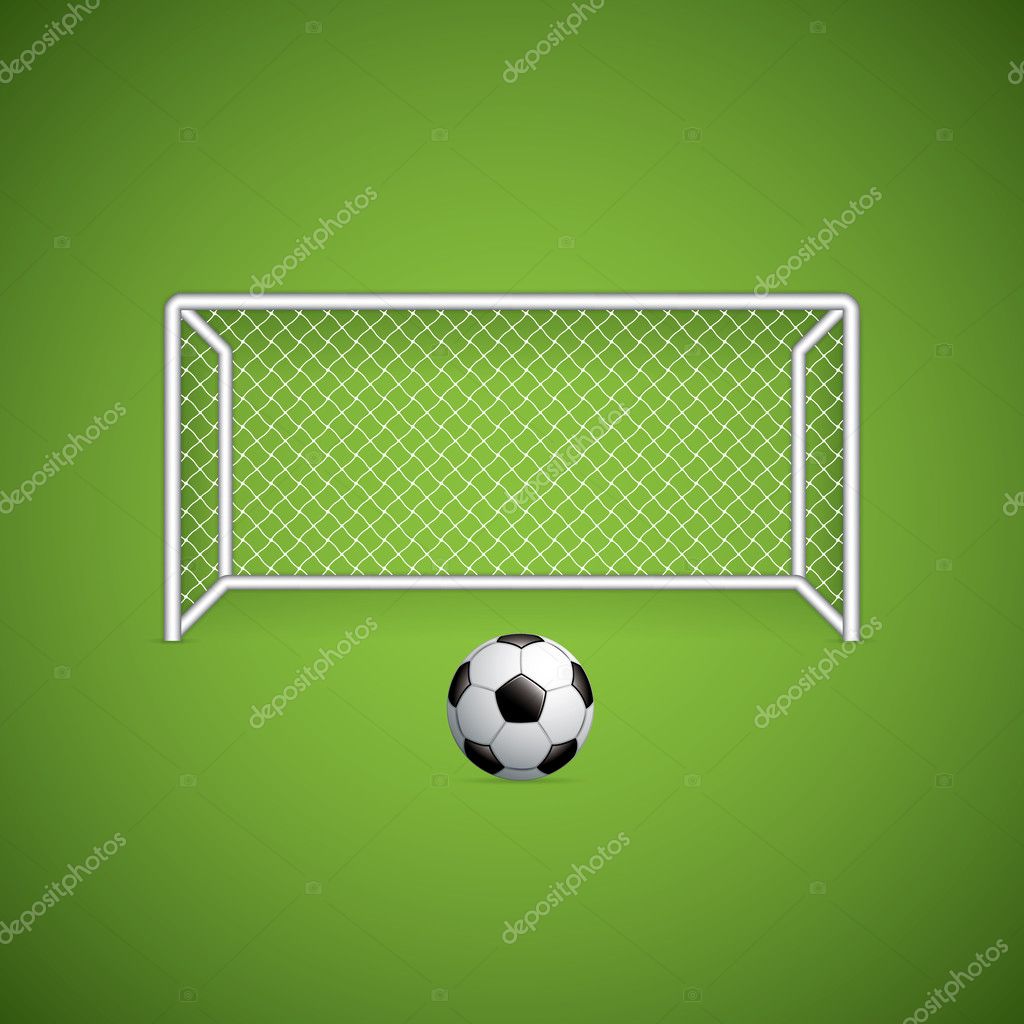Soccer goal and ball Stock Vector Image by ©gigello 38602507