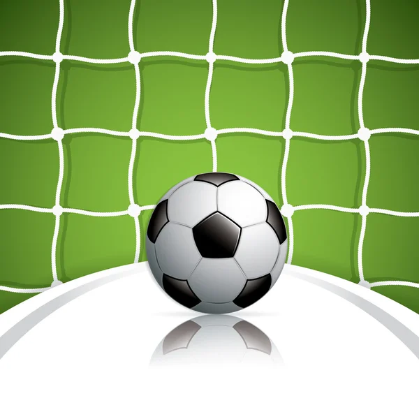 Fotbalový míč v síti — Stockový vektor