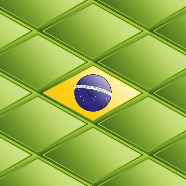 Brasilien-Flaggenkonzept — Stockvektor