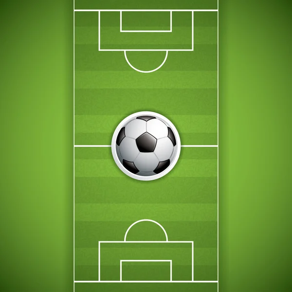 Campo de fútbol — Vector de stock