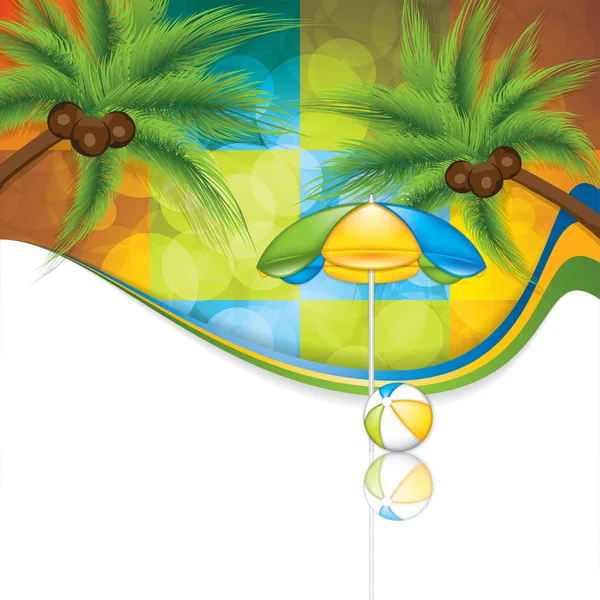 Fundo tropical — Vetor de Stock