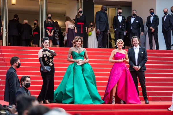 Cannes Frankrike Juli 2021 Hofit Golan Stella Rocha Och Gäst — Stockfoto