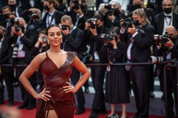 Cannes France July 2021 Georgina Rodriguez Attends France Screening 74Th — Stock Photo, Image