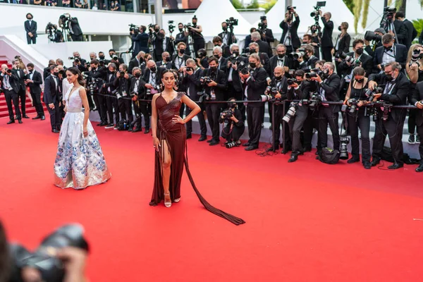 Cannes Frankreich Juli 2021 Georgina Rodriguez Besucht Die France Vorführung — Stockfoto