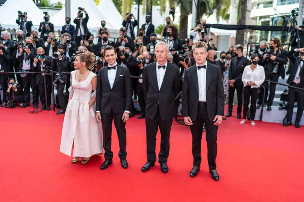 Cannes Francia Julio 2021 Emanuele Arioli Blanche Gardin Bruno Dumont —  Fotos de Stock