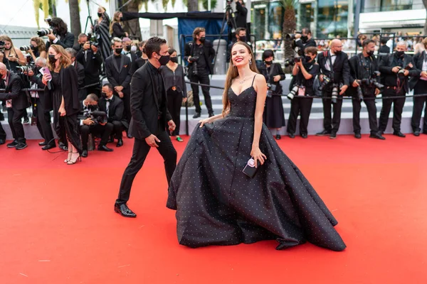 Cannes Frankreich Juli 2021 Xenia Tchoumi Besucht Die Vorführung Von — Stockfoto