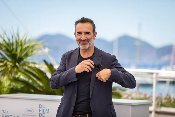 Kannes France July 2021 Jean Dujardin Deltar Fotograferingen Oss 117 – stockfoto