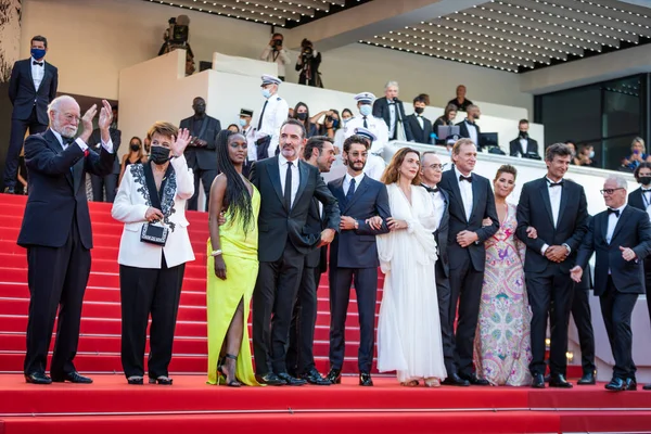 Cannes Frankrike Juli 2021 Fatou Diaye Jean Franois Halin Jean — Stockfoto