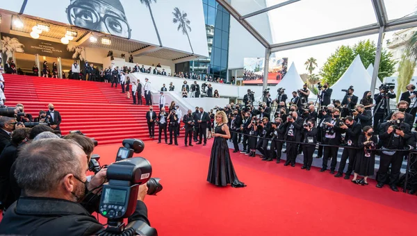 Cannes Francia Luglio 2021 Valeria Golino Partecipa Alla Proiezione Finale — Foto Stock